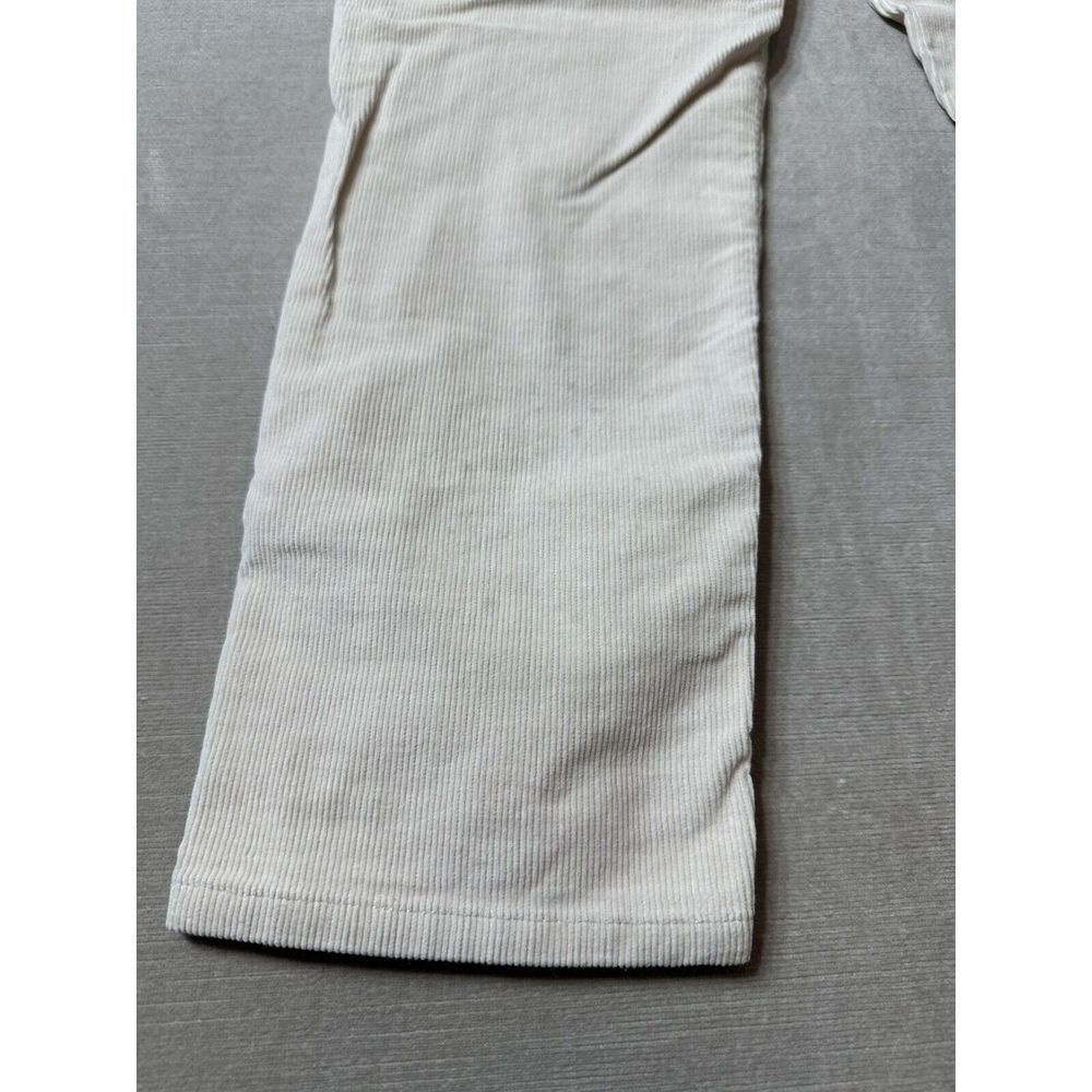 Everlane The Corduroy Straight Leg Crop Pants Bone White Size 24 High Rise Ankle - Picture 6 of 8